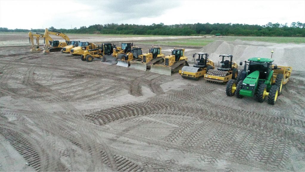 land clearing, sustainable agriculture, steelwrist, excavation, sod installation | Grovin Farms, Florida.